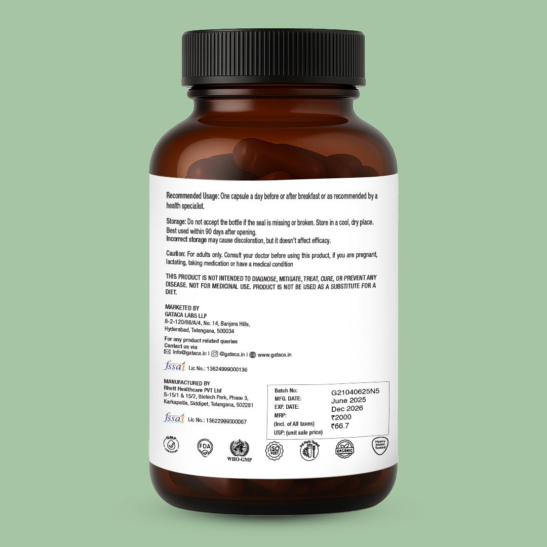 Pure β-NMN 500 mg | Nicotinamide Mononucleotide | More Energy, More Endurance, More Life