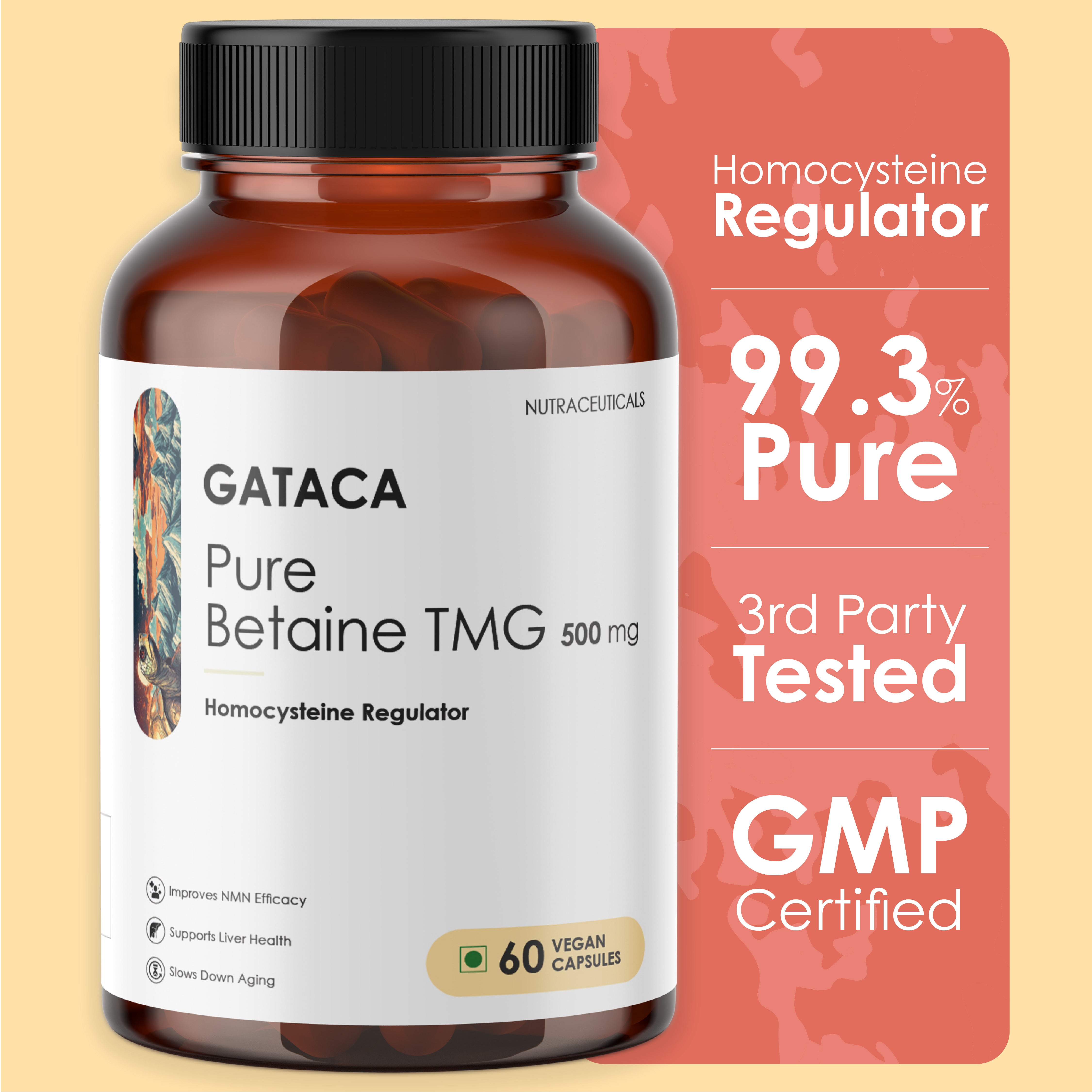 Pure Betaine TMG - 500 mg