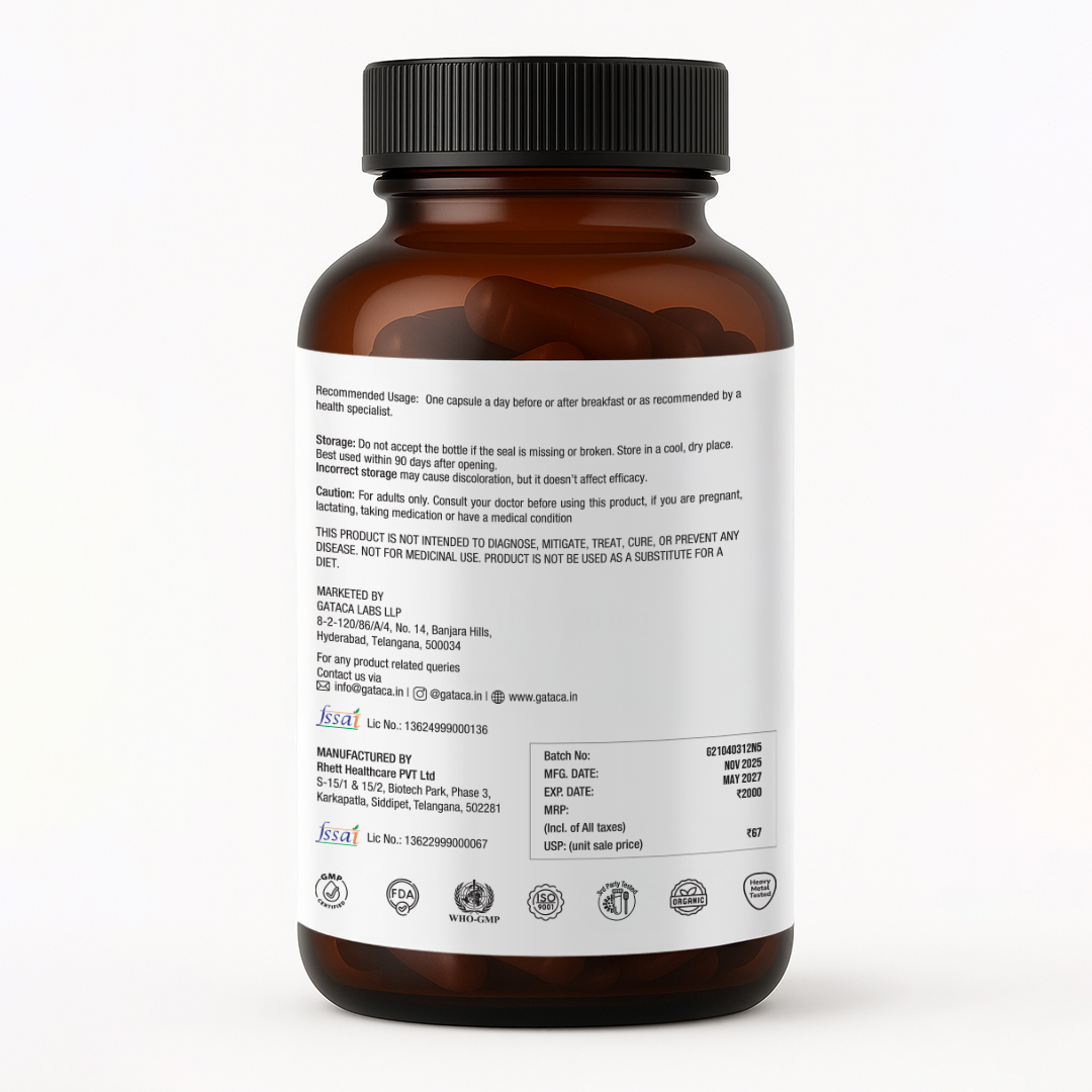 Pure β-NMN 500 mg | Nicotinamide Mononucleotide | More Energy, More Endurance, More Life
