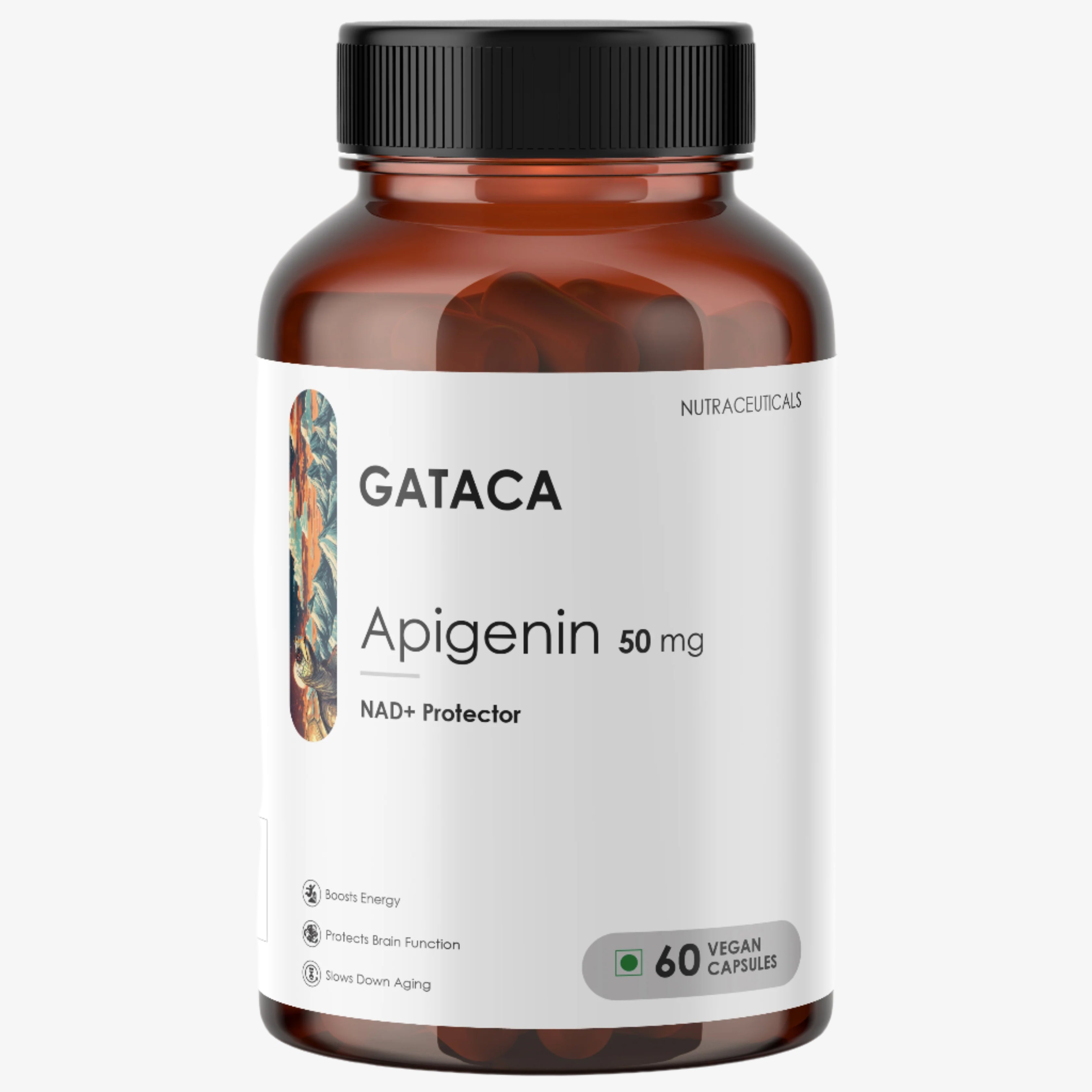 Gataca Apigenin 50mg Supplement Bottle