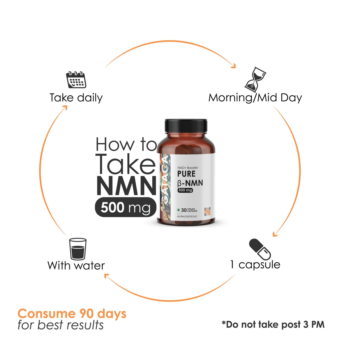 Pure β-NMN 1000 Boost Energy, Look & Feel Younger. 3rd Party Tested