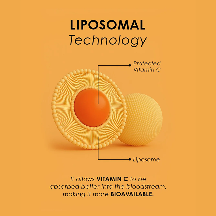 Liposomal Vitamin C | High Bioavailability| Immunity, Better Skin & Iron Absorption