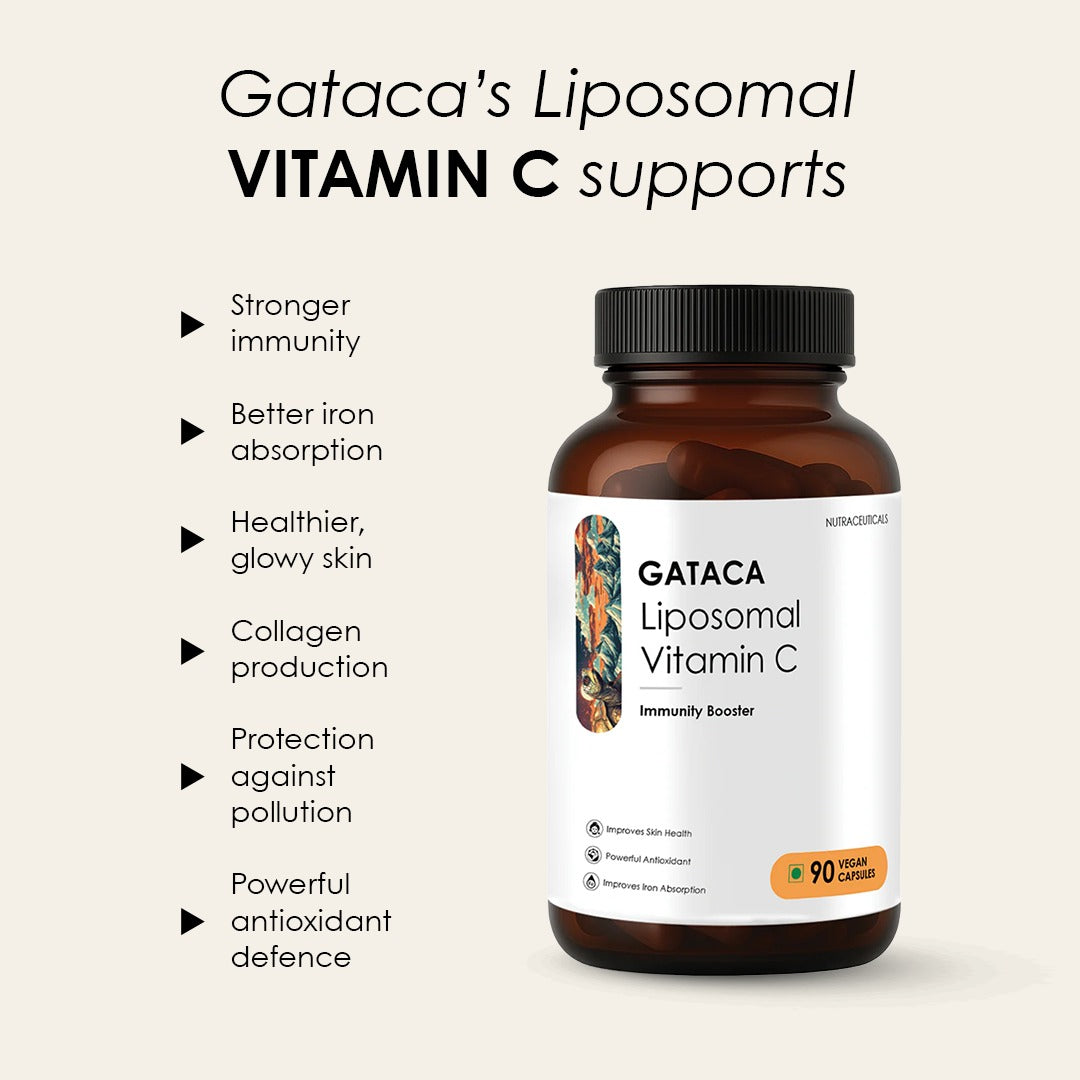 Liposomal Vitamin C | High Bioavailability| Immunity, Better Skin & Iron Absorption